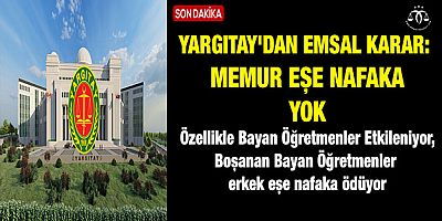 Bayan Öğretmen Nafaka Talebi Red Edildi