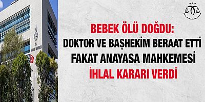 Bebek Ölü Doğdu AYM İhlal Var Dedi