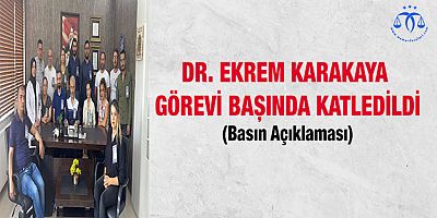 Bir Doktorumuz Katledildi