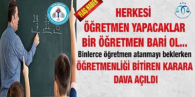 Bir Öğretmen Bari Ol Dönemine Dava
