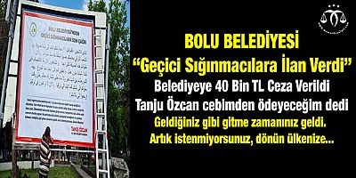 Bolu Belediyesi: Artık bu misafirlik fazla uzadı