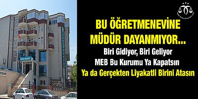 Bu Öğretmenevine Müdür Dayanmıyor