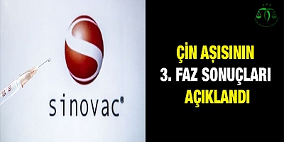 Çin aşısının 3. faz sonuçları açıklandı