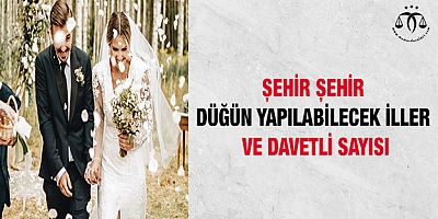 Şehir şehir düğün yapılabilecek iller