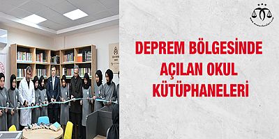 Deprem Bölgesinde Açılan Okul Kütüphaneleri