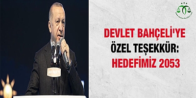 Devlet Bahçeli'ye özel teşekkür: Hedefimiz 2053