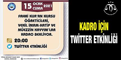 Diyanet Personelinden Twitter Etkinliği