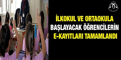 E-kayıtlar tamamlandı