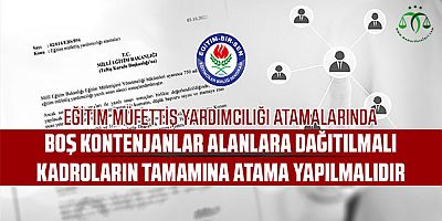 Eğitim Bir Sen'den Müfettişler İçin Başvuru