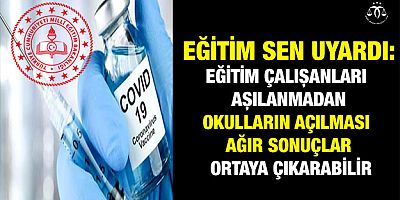 Eğitim Sen'den Uyarı