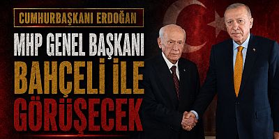 Erdoğan, MHP Genel Başkanı Bahçeli ile Görüşecek