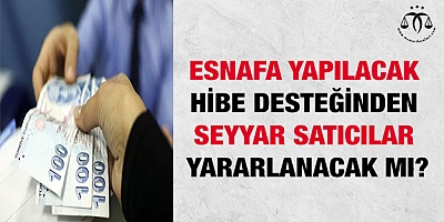 Esnafa yapılacak hibe desteğinden seyyar satıcılar yararlanacak mı?