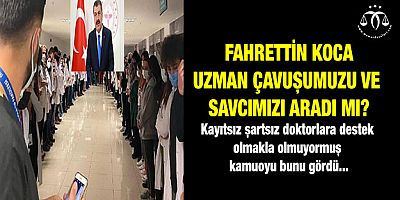 Fahrettin Koca'dan Kamuoyu Bir Özür Bekliyor