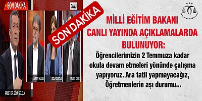 Milli Eğitim Bakanından Flash açıklamalar