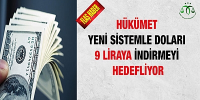 Hükümet, yeni sistemle doları 9 liraya indirmeyi hedefliyor