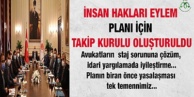 İnsan Hakları Eylem Planı için takip kurulu oluşturuldu