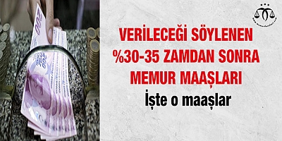 İşte yeni memur maaşları