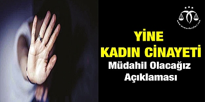 Kadın cinayetine ilişkin açıklama