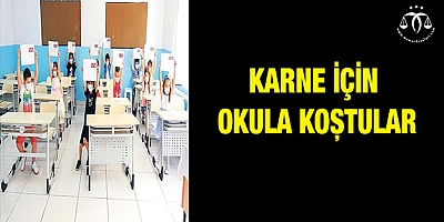 Karne için okula koştular
