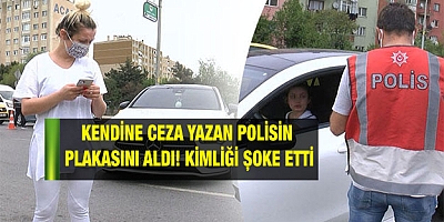Kendine ceza yazan polisin plakasını aldı! Kimliği şoke etti
