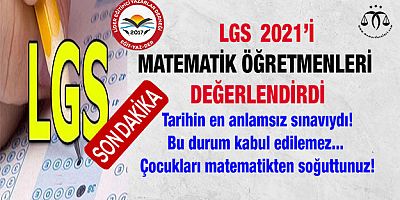 LGS Bu Haliyle Kabul Edilemez