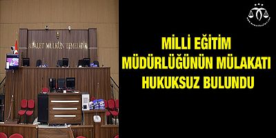 Mahkeme Hukuk Dersi Verdi