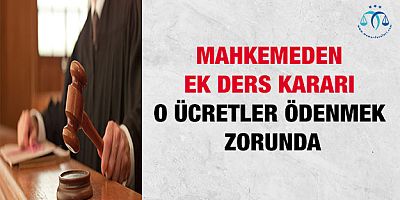 Mahkemeden Ek Ders Kararı