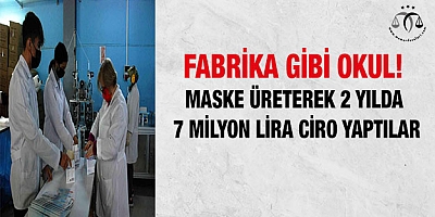 Maske üreterek 2 yılda 7 milyon lira ciro yaptılar