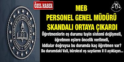 MEB'de Skandalı Ortaya Çıkardı