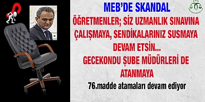 MEB’de Skandallar Bitmiyor