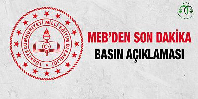 MEB'den Basın Açıklaması