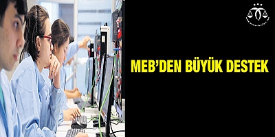 MEB’den büyük destek