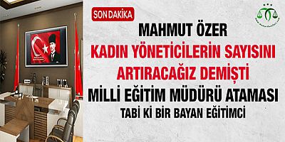 Milli Eğitim Müdürü Ataması Yapıldı