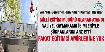 Milli Eğitim Müdürünün Veda Mesajı Gündem Oldu