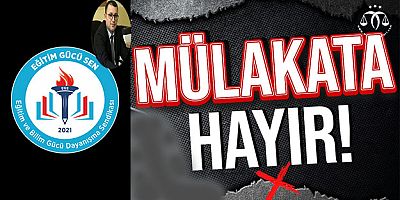 Mülakatsız 100 Bin Öğretmen Atama Talebine Sessiz Kalınmamalı
