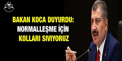 Normalleşme için kolları sıvıyoruz
