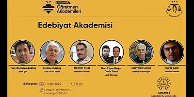 Öğretmen Akademileri-Edebiyat Akademisi Etkinlikleri  Şanlıurfa'da Başlıyor 