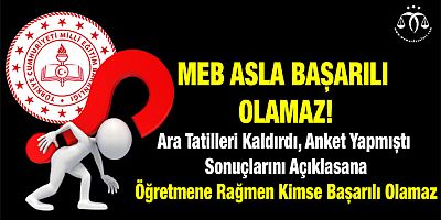 Öğretmene Rağmen Eğitim Olmaz