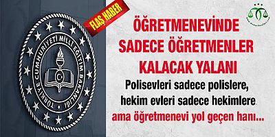 Öğretmenevleri Öğretmenin Mi?