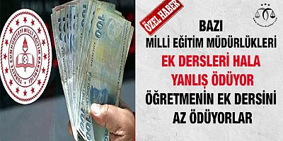 Öğretmenin Ek Dersini Eksik Ödüyorlar
