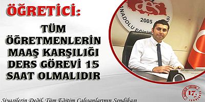 Öğretmenler Arasında Eşitsizlik Giderilmelidir