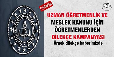 Öğretmenlerden Dilekçe Kampanyası