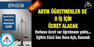 Öğretmenlere Müjde...