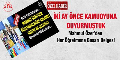 Öğretmenlere Sürpriz Hediye