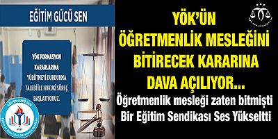 Öğretmenlik Mesleğini Bitiren Karara Dava