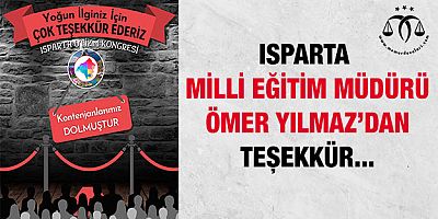 Ömer YILMAZ'dan teşekkür...