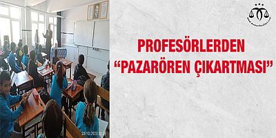 Profesörlerden “Pazarören Çıkartması”
