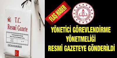 Resmi Gazeteye Gönderildi