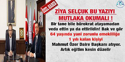 Sadece Bürokrat Atayarak Eğitim Dü-zel-mez!