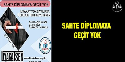 Sahte Diplomaya Geçit Yok